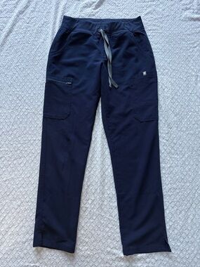 Figs Navy Yola Scrub Pants size small